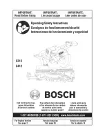 Bosch 5312 Operating/Safety Instructions Manual предпросмотр