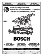 Bosch 5412L Operating/Safety Instructions Manual предпросмотр