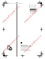 Preview for 67 page of Bosch 6 VE-2 Operating Instructions Manual