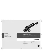 Preview for 1 page of Bosch 7-100 ET GWS Professional Original Instructions Manual