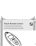 Preview for 1 page of Bosch 715ES User Manual