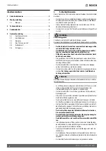 Preview for 2 page of Bosch 7736504686 Installation And Operating Instructions Manual