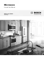 Bosch 800/Benchmark Series Use And Care Manual preview