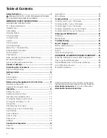 Preview for 2 page of Bosch 800/Benchmark Series Use And Care Manual