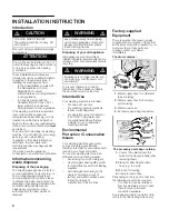 Preview for 6 page of Bosch 800 WFMC8400UC Operating Instructions Manual