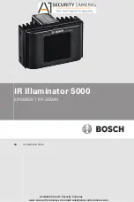 Bosch A1 Security Cameras IR Illuminator 5000 Series Installation Note preview