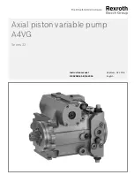 Bosch A4VG A4VG 32 Series Instruction Manual preview