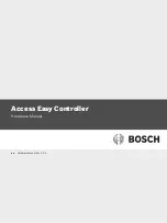 Bosch Access Easy Controller Hardware Manual предпросмотр