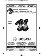 Bosch ADS181 Operating/Safety Instructions Manual предпросмотр