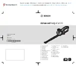 Preview for 1 page of Bosch Advanced HedgeCut 36 Original Instructions Manual