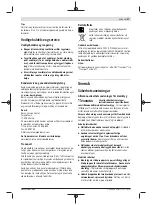 Preview for 47 page of Bosch AdvancedImpactDrive 18 Original Instructions Manual