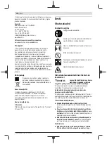 Предварительный просмотр 176 страницы Bosch AdvancedShear 18V-10 Operating Instructions Manual