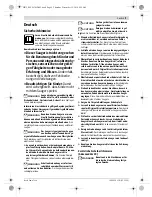 Preview for 9 page of Bosch AdvancedVac 20 Original Instructions Manual