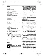 Preview for 14 page of Bosch AdvancedVac 20 Original Instructions Manual