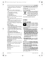 Preview for 147 page of Bosch AdvancedVac 20 Original Instructions Manual