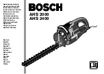 Bosch AHS 2000 Operating Instructions Manual preview