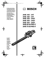 Preview for 1 page of Bosch AHS 6000 PRO-T Operating Instructions Manual