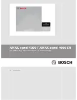 Предварительный просмотр 1 страницы Bosch AMAX panel 4000 Installation Manual