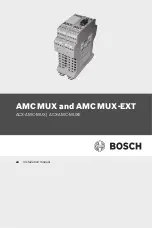 Bosch AMC MUX Installation Manual preview