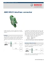 Bosch AMC MUX Manual preview