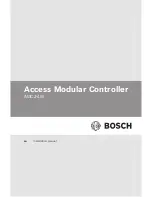 Предварительный просмотр 1 страницы Bosch AMC2-4W Installation Manual