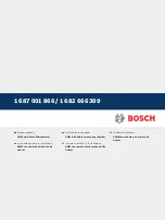 Preview for 1 page of Bosch AMM 1 682 666 309 Installation Instructions Manual