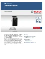Preview for 1 page of Bosch AN micro 1000 Specification