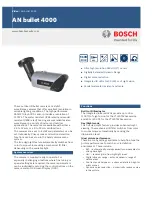 Bosch AN traffic 4000 IR Specifications preview