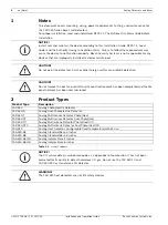 Preview for 6 page of Bosch Analog Base Series Installation And Operation Manual