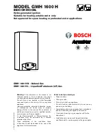 Bosch Aquastar GWH 1600 H N User Manual preview