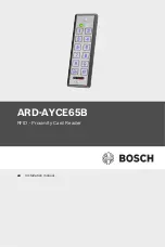 Preview for 1 page of Bosch ARD-AYCE65B Installation Manual