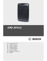 Preview for 1 page of Bosch ARD-AYH12 Installation Manual