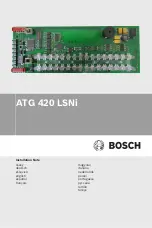 Bosch ATG 420 LSNi Installation Note предпросмотр