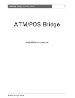 Предварительный просмотр 3 страницы Bosch ATM/POS Bridge Installation Manual