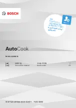 Bosch AutoCook MUCC222WCN Instruction Manual preview