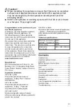 Предварительный просмотр 21 страницы Bosch AutoCook MUCC222WCN Instruction Manual