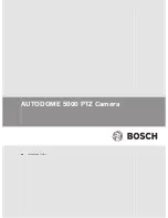 Предварительный просмотр 1 страницы Bosch AUTODOME 5000 Installation Manual