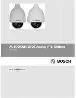 Bosch AUTODOME 5000 Operation Manual preview