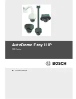 Предварительный просмотр 1 страницы Bosch AutoDome Easy II IP Installation Manual