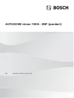 Bosch AUTODOME inteox 7000i 2MP Installation Manual preview