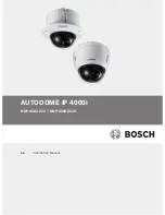 Предварительный просмотр 1 страницы Bosch AUTODOME IP 4000i Installation Manual