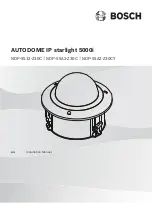 Предварительный просмотр 1 страницы Bosch AUTODOME IP starlight 5000i Installation Manual