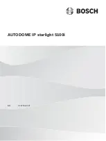 Bosch AUTODOME IP starlight 5100i User Manual preview