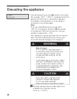 Preview for 28 page of Bosch AUTOMATIC COFFEE CENTRE TCA 6301 UC Use And Care Manual