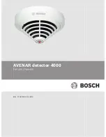 Bosch AVENAR 4000 FAH-425-T-R Operation Manual preview