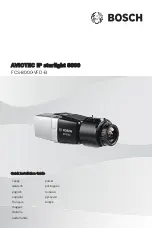 Предварительный просмотр 1 страницы Bosch AVIOTEC IPSTARLIGHT 8000 Quick Installation Manual