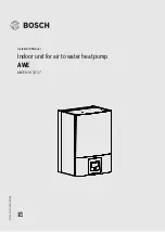 Bosch AWE Installation Manual preview