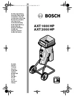 Bosch AXT 1600 HP Operating Instructions Manual preview