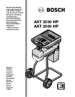 Bosch AXT 2200 HP Operating Instructions Manual preview