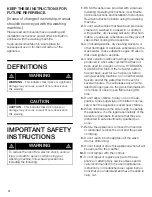 Preview for 4 page of Bosch Axxis WFL 2090 Operation & Care Instructions Manual